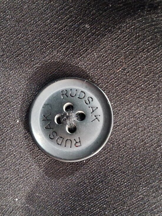 Rudsak Black Asymmetrical Coat with Genuine Leather Sleeves - Picture 12 of 15